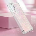 thumbnail image 6 of Case for Samsung Galaxy S24 FE Case Glitter Liquid Cute Clear,Sparkle Floating Quicksand Shockproof Protective Bumper Soft TPU Phone Case for Samsung Galaxy S24 FE Star Pink YB, 6 of 14