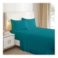 thumbnail image 1 of Juego de ropa de cama de 2 plazas (tamaño queen), 144 hilos, color turquesa, 1 of 1