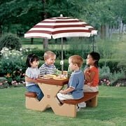 Naturally Playful Play 'n Shade Picnic Table