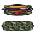 thumbnail image 2 of Fotbe Camouflage Shark Pattern Leather Pencil Case, Pencil Pouch with Durable Zipper, Compact and Stylish Organizer for Stationery, Art Supplies, Travel Essentials, 2 of 7