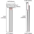 thumbnail image 4 of YOPTOP Dispositif de Baguette Faciale Microcourant 4 en 1, Luminothérapie Rouge pour le Visage et le Cou, Dispositif de Lifting du Visage pour Massage Beauté du Visage et des Yeux, Réduit les Rides, Outils de Soins de la Peau Anti-âge, Argent, 4 of 8