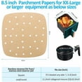 thumbnail image 2 of 2026 Best 200PCS 8.5 Inch Square Perforated Air Fryer Parchment Paper Liners, Disposable Baking Paper for Air Fryer Oven Bamboo Steamer Cooking, 2 of 7