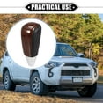 thumbnail image 2 of Automatic Gear Shift Knob for Toyota Land Cruiser 2003-2021 Faux Leather Plastic Drilled Grain Pattern, 2 of 7