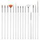 thumbnail image 1 of BESTONZON 15 Pcs Cake Ice CoCo Decorating Painting Brushes Pen Fondant Sugar Craft Clay DIY Tools Set, 1 of 3