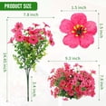 thumbnail image 2 of Flores artificiales Powbrace de seda sintética para exteriores, 14 paquetes, 2 of 7