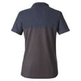 thumbnail image 5 of CORE365 CE112CW Women's Fusion ChromaSoft™ Colorblock Polo-Carbon/ Classic Navy Heather-M, 5 of 6
