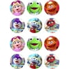 Muppet Babies Sesame Street Kermit Piggy Fozzy Animal One Dozen ~ Cupcake Topper ~ Edible Frosting Image abpid00728