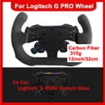 thumbnail image 2 of Lightweight Suede Steering Wheel For Logitech G RS50 System or Pro SIM;Supper lightweight Real Carbon Fiber Compatible with Logitech G RS Racing Wheel,12 Inch Squar Style,Black2, 2 of 10