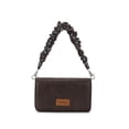 thumbnail image 6 of Wrangler Small Flap Crossbody Handbag Western Women Mini Purse with Ruched Paisley Strap & Chain Strap, Coffee, 6 of 7