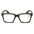 thumbnail image 2 of Men Matte Bold Progressive Reading Glasses - Clear Zero Power On Top - No Bubble or Line Reader -AR +2.25, 2 of 4