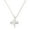 Clear, variant on Ballerina Pendant Necklace Clear Cubic Zirconia Crystal Rhodium Plated 17 Inch Link Chain J0287-CR
