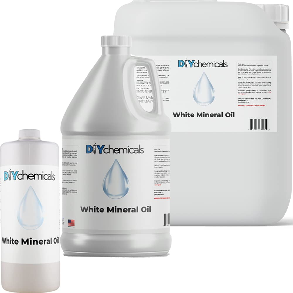 DIYChemicals Mineral Oil Industrial Grade White Mineral Oil, Multipurpose Use for