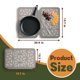 thumbnail image 2 of Tapete de Secado de Platos de Piedra: Tapete de Cocina Plegable Súper Absorbente y de Secado Rápido con Correas de Silicona para Protección de Platos, Secado Rápido, Gris Claro, 2 of 9