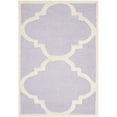 thumbnail image 3 of SAFAVIEH Cambridge Justine Geometric Quatrefoil Wool Area Rug, Lavender/Ivory, 4' x 6', 3 of 11