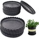 thumbnail image 1 of Apuakthei Paquete de 24 Bandejas para Plantas Onduladas - Bandeja de Goteo para Macetas de Plástico/Bandeja para Plantas Blanca Duradera y Resistente para Plantas de Interior y Exterior (13,5 cm * 12, 1 of 7