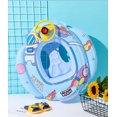 thumbnail image 5 of GETIT PVC Material Floating Mattress Seat Compatible with Boys Girls, Easy Inflate Deflate Inflatable Pool Float Security Protection, 5 of 5