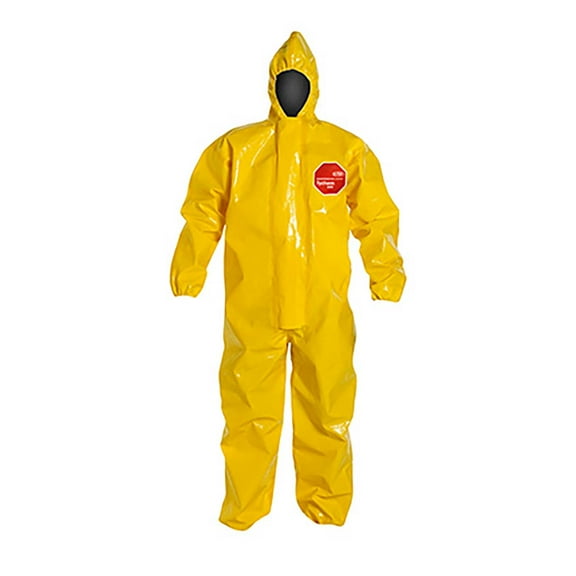 TYCHEM® 9000, COVERALL, ZIPPER FRONT, HOOD, ELASTIC WRIST AND ANKLE, STORM FLAP