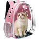 thumbnail image 1 of Mochila transportadora, transportadora para mascotas con diseño ventilado para transportar cachorros y gatos, mochila transportadora para mascotas, cápsula espacial para viajar/senderismo/campamento/a, 1 of 4