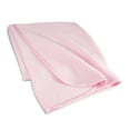 thumbnail image 3 of American Baby Company Fleece Blanket with Silk-Like Satin Trim, Soft, Warm & Cozy, Pink, 30" x 30" for Boys and Girls, Perfect for Baby Carrier, Stroller, Travel and Gifting, 3 of 6