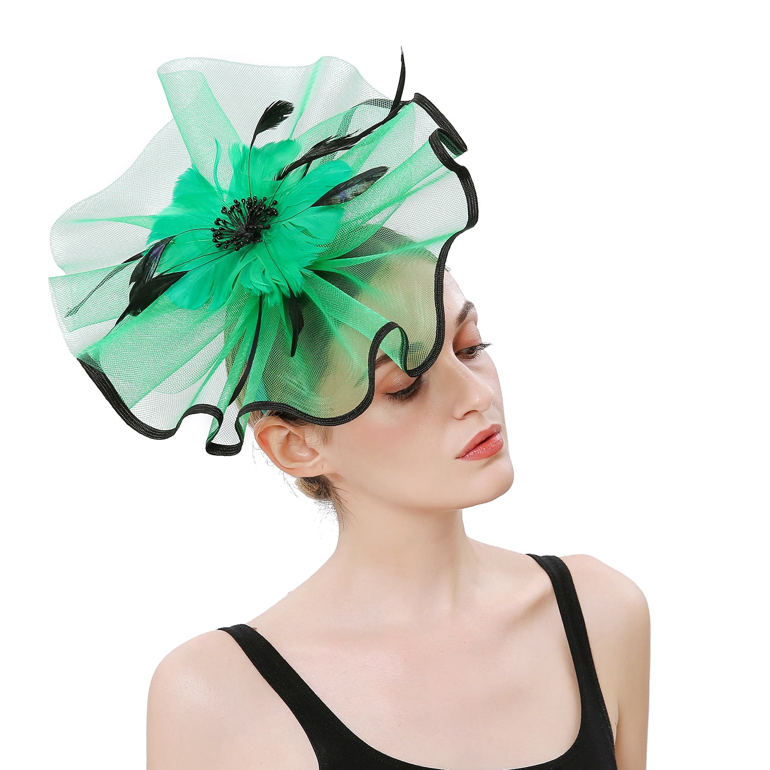 Cocktail Party Hat Womens Sinamay Fascinator Wedding Church Kentucky
