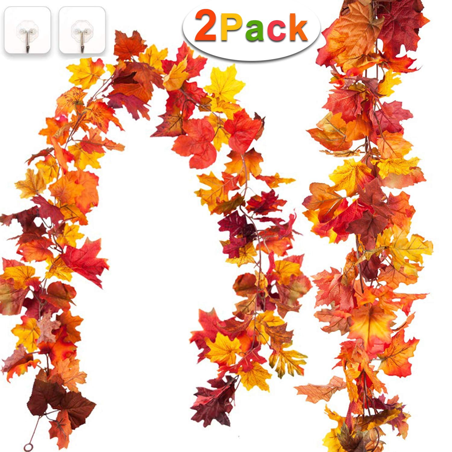 11.8Ft Artificial Hanging Vine Plants Autumn Harvest