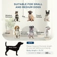 thumbnail image 4 of Raised Dog Sofa Elevated Pet Bed for Small & Medium Dogs Grey, 4 of 7