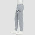 thumbnail image 7 of Linfrsh Toddler Boys Sweatpants Kids Athletic Casual Cotton Elastic Drawstring Jogging Pants Light Gray,6-7 t, 7 of 7