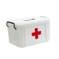 thumbnail image 2 of maskred Household First Aid Box Multiple-layer Indoor Outdoor Portable Bandage Prep Pads Storage Organizer Case 3 L, 2 of 6