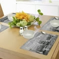thumbnail image 4 of Ambesonne Antique Place Mats Set of 4, History of France Elba, Standard Size, Black Grey, 4 of 6