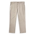 thumbnail image 5 of Big and Tall Essentials by DXL Men's Flat-Front Twill Pants, Khaki, 52W X 34L, 5 of 6