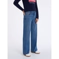 thumbnail image 2 of U.S. Polo Assn. Women's High Rise Relaxed Knit Denim Wide Leg Jeans, 2 of 6