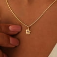 thumbnail image 2 of Birth Flower Necklace 14K Gold Plated Birthstone Necklace for Women Dainty Personalized Jewelry, 2 of 9