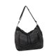 thumbnail image 5 of Bolso De Hombro De Mezclilla Para Mujer Perfecl Bolso De Mezclilla Con Cremallera Gris Negro, 5 of 8