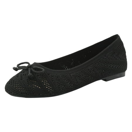 

Sngxgn Womens Ballet Mary Jane Flats Comfortable Business Office Dress Shoes for Women Dressy and Work(Black 6.5)