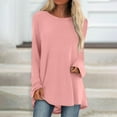 thumbnail image 2 of Knosfe Womens Tunic Tops To Wear with Leggings Crewneck Long Long Sleeve Plus Size Y2k Shirts Dressy Loose Fit Women Blouse Casual Fashion Fall Comfy Plus Size Going Out Tops, 2 of 6