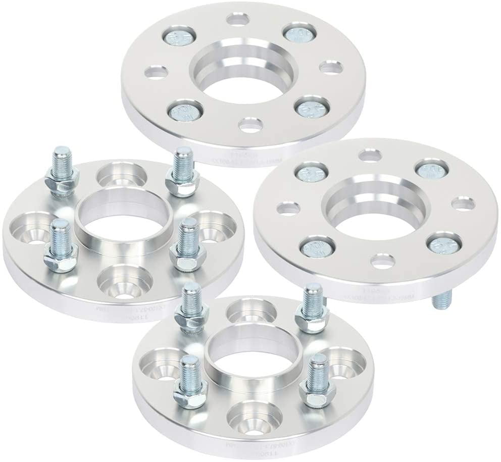 ECCPP 2X 1 inch 5x100mm to 5x100mm Hubcentric Wheel Spacers 57.1mm 12x1.5 Studs for Pontiac Sunbird Grand Am for Dodge Lancer Daytona 