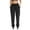 Black, variant on Women's Cotton Sweatpants with Pockets Drawstring Joggers Yoga Pants Casual Elastic Waist Tapered Leg Trousers Green S