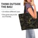thumbnail image 2 of Fotbe Gold Gloss Outline Floral Bolsa Tote Estética de Lona con Estampado para Mujer - Bolsa Reutilizable de Hombro Casual para Vacaciones, Compras, Trabajo y Gimnasio, 2 of 8