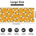 thumbnail image 2 of Bee with Honey Extended Gaming Mouse Pad Large Desk Mat with Non-Slip Rubber Base and Stitched Edges,Keyboard Mouse Mat Desk Pad for Work,Game,Office,Home 35.4 * 15.7 Inch, 2 of 6