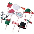 thumbnail image 3 of KAKOWELY Kit de accesorios para fotos navideñas, divertidos accesorios para selfies navideñas con pajita de plástico para adultos y niños, regalos de fiesta, suministros de decoración., 3 of 4