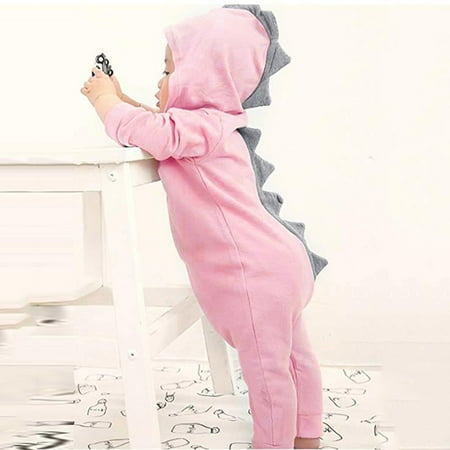 

Augper Onesies For Baby Girl Toddler Costume Fall Winter Clearance Infant Toddler Baby Girls Boys Dinosaur Hoodie Romper Zip Clothes Jumpsuit