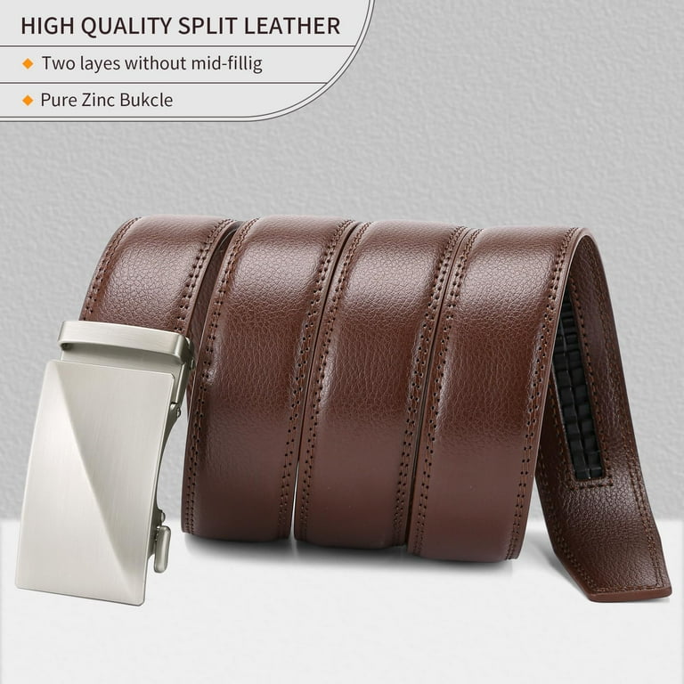 Sendefn Men's Leather Ratchet Belt, Trim to Fit photo 5