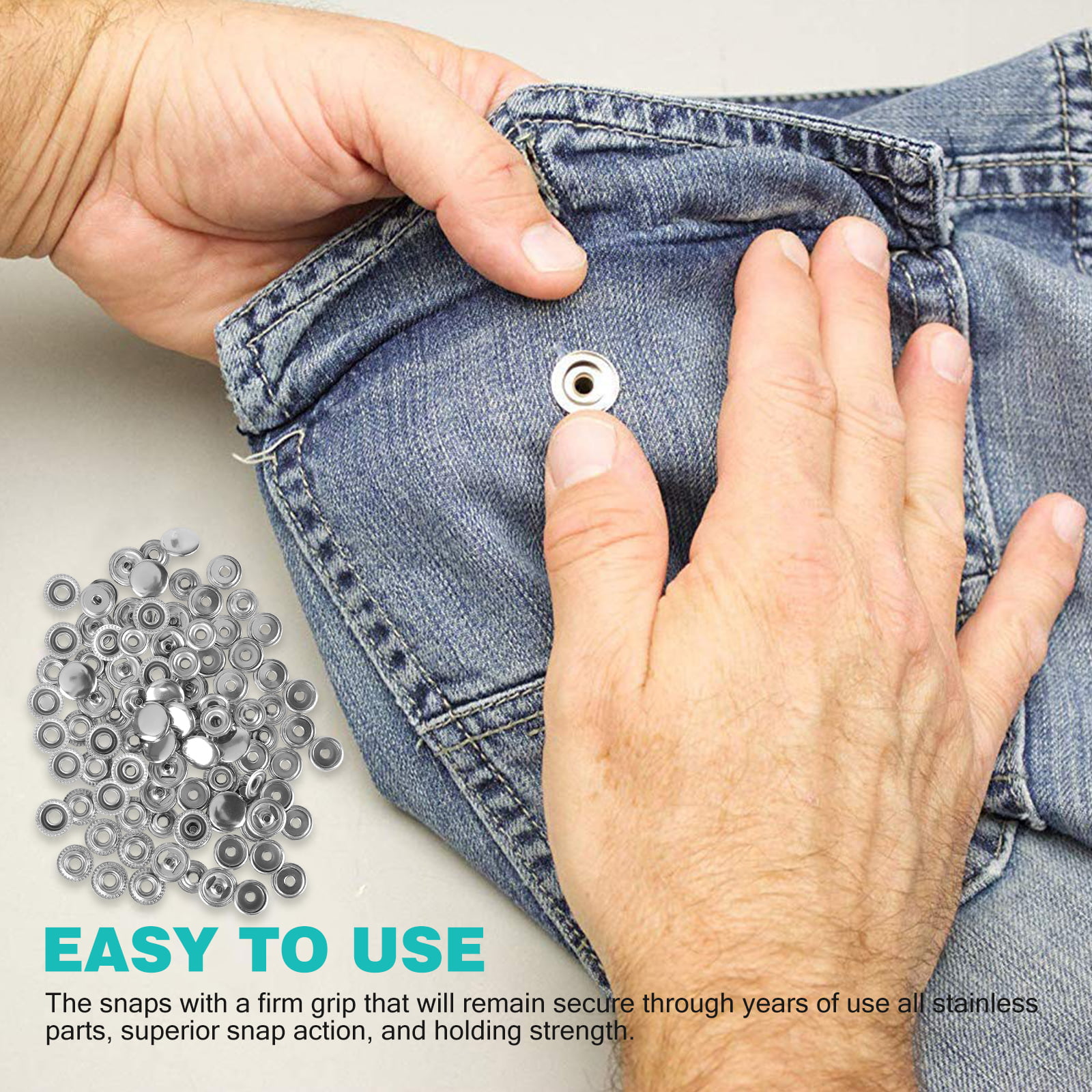 How to Replace the Button on a Pair of Jeans (with a New or Used