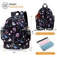 thumbnail image 2 of CHAOYUNYI Dry Wet Gym Backpack with Shoe Compartment for Women Water Resistant Sports Bag for Swimming Beach Yoga Travel, Dreamy Flower L, 2 of 8
