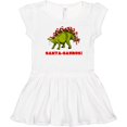 thumbnail image 3 of Inktastic Santa-Saurus Christmas Dinosaur Girls Toddler Dress, 3 of 5