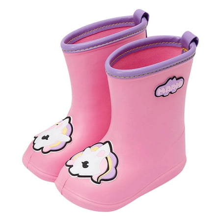 

QIIBURR Rain Boots for Men Rain Boots Women Summer Childrens Cute EVA Soft-soled Non-slip Baby Rain Boots for Men and Women Rain Boots Men