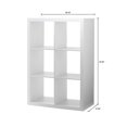 Better Homes & Gardens 6Cube Storage Organizer, Textured White