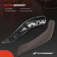 thumbnail image 3 of A-Premium Door Armrest Compatible with BMW F48 Series X1 2016-2021, F39 Series X2 2020-2021, Driver and Passenger Side, Mocha, 2 Pcs, 3 of 5