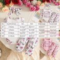 thumbnail image 4 of masbird Newborn Baby Girl Outfits Rib Knit Ruffle Romper with Pants and Headband Set 3Pcs Fall Winter Clothes 0 3 6 12 18 24 Months,White,0-3 M, 4 of 9