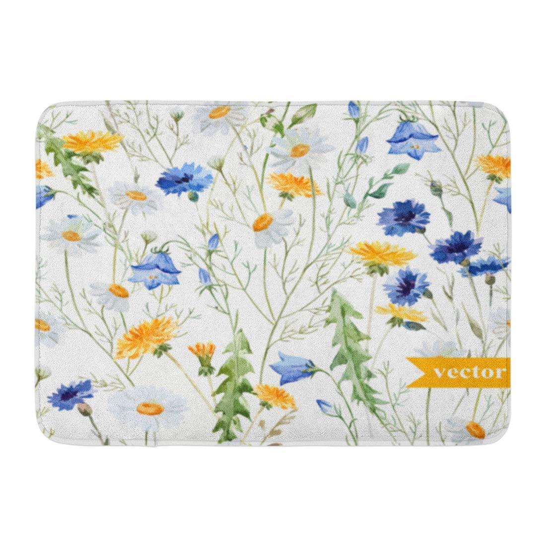 GODPOK Daisy Blue Summer Watercolor Dandelion Cornflower Delicate
